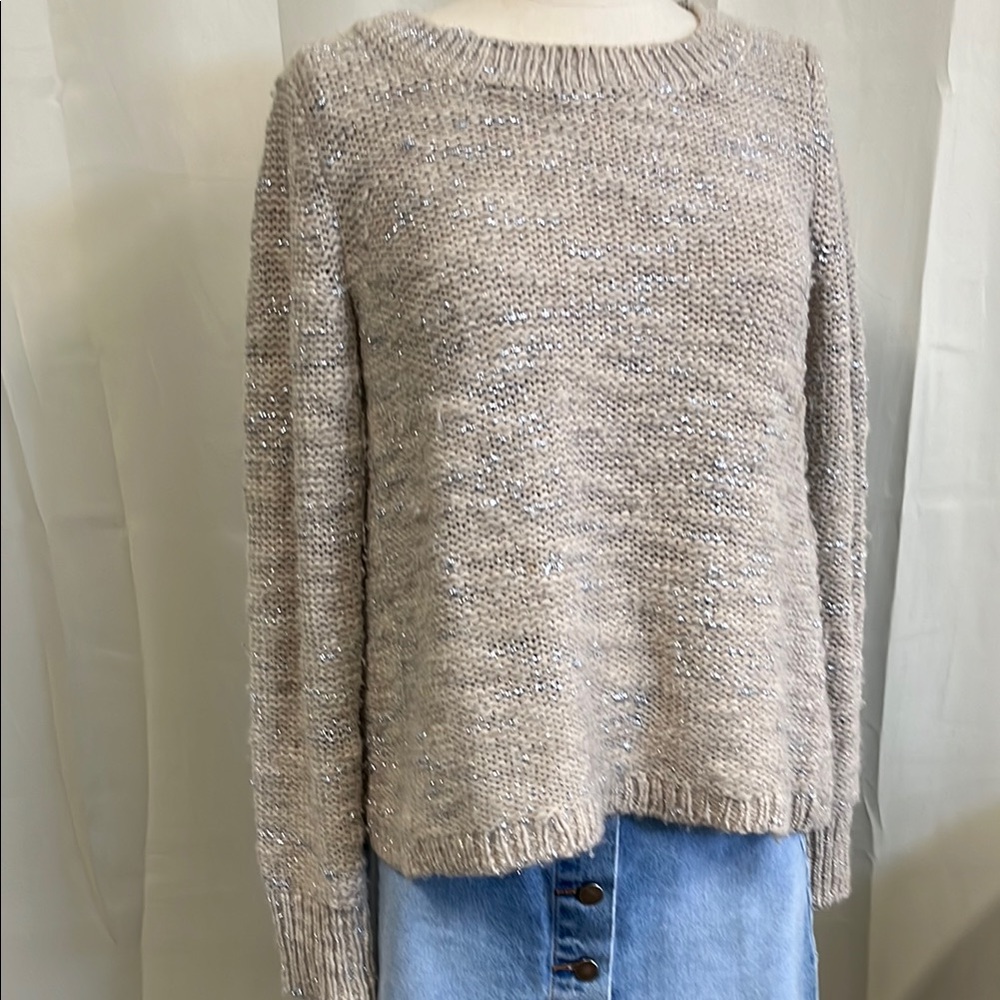 Banana Republic Metallic Open-Back Sweater – Italian Yarn